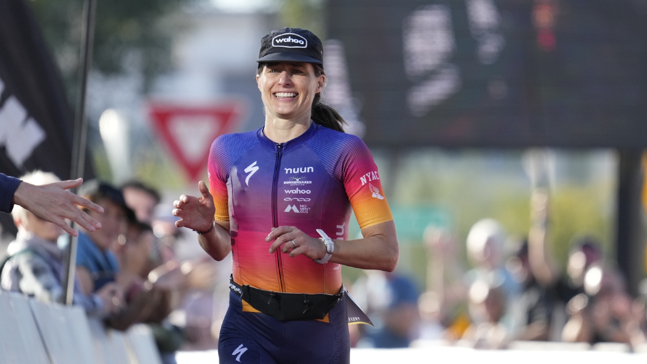 Sara True IRONMAN Arizona 2022 [Photo credit Patrick McDermott Getty Images for IRONMAN]