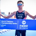 Línea de meta de Alex Yee WTCS Weihai 2024