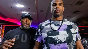 En las redes sociales se difundieron rumores de que Daniel Dubois (derecha) despidió a su entrenador Don Charles (izquierda)