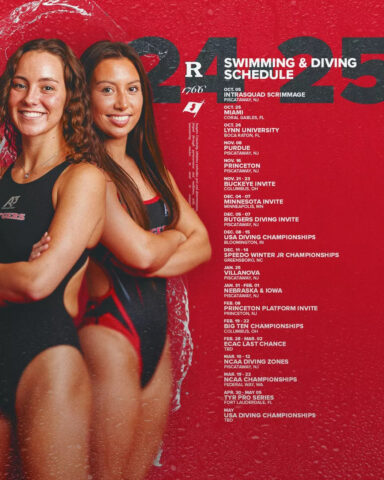 Rutgers Swim & Dive anuncia el calendario 2024-25