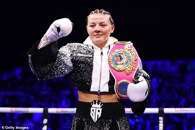 Sandy Ryan (en la foto) es la actual campeona de peso welter de la OMB y defenderá su título el viernes.