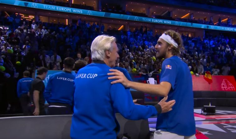 Bjorn Borg y Stefanos Tsitsipas