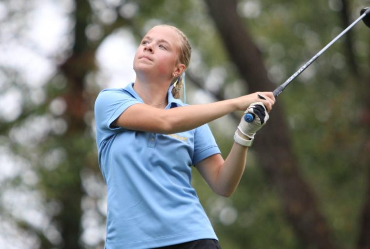 Payton Rohrhoff, estudiante de primer año de Hartland, disparó 85 en las regionales y se perdió el torneo de golf estatal de la División 1 por un golpe.