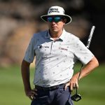 ST GEORGE, UTAH - 10 DE OCTUBRE: Joel Dahmen de los Estados Unidos observa desde el tercer green durante la primera ronda del Black Desert Championship 2024 en Black Desert Resort el 10 de octubre de 2024 en St George, Utah. (Foto de Orlando Ramírez/Getty Images)