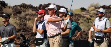 Kihei Akina, estudiante de último año de Lone Peak High School y futuro golfista de BYU Cougars, comienza el Black Desert Championship del PGA Tour el viernes 11 de octubre de 2024 en Ivins, Utah.