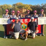 Hayden celebra después de ganar el Campeonato Estatal Clase 4A en el campo de golf de Hesston el martes 22 de octubre.