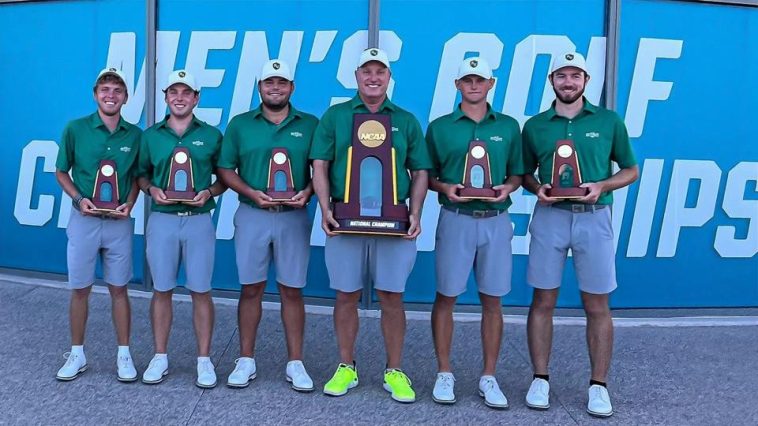 El golf masculino metodista ganó el campeonato nacional DIII 2024. (Foto: Atletismo Metodista)