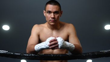 El residente de Sydney Tim Tszyu (en la foto en el entrenamiento) ha revelado que planea mudarse definitivamente a los Estados Unidos después de su pelea este fin de semana.