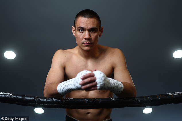 El residente de Sydney Tim Tszyu (en la foto en el entrenamiento) ha revelado que planea mudarse definitivamente a los Estados Unidos después de su pelea este fin de semana.