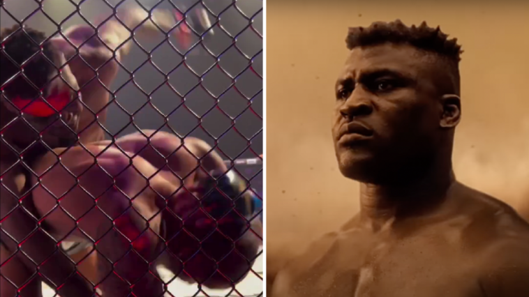 El violento KO de Francis Ngannou sobre Renan Ferreira obtiene un nuevo ángulo desde el lado de la jaula | VIDEO