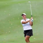 KUALA LUMPUR, MALASIA - 26 DE OCTUBRE: Kristen Gillman de los Estados Unidos realiza su segundo tiro en el hoyo 10 durante la tercera ronda del Campeonato Maybank 2024 en Kuala Lumpur Golf & Country Club el 26 de octubre de 2024 en Kuala Lumpur, Malasia. (Foto de Suhaimi Abdullah/Getty Images)