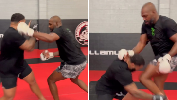 Jon Jones casi noquea al medallista de oro olímpico en un entrenamiento | VIDEO