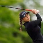 JERSEY CITY, NUEVA JERSEY – 18 DE MAYO: Yana Wilson de los Estados Unidos juega su tiro desde el cuarto tee durante la tercera ronda del Mizuho Americas Open en Liberty National Golf Club el 18 de mayo de 2024 en Jersey City, Nueva Jersey. (Foto de Sarah Stier/Getty Images)