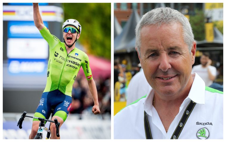 Stephen Roche: "Ojalá pueda entregarle personalmente a Pogačar las llaves del club de la 'Triple Corona del Ciclismo'"