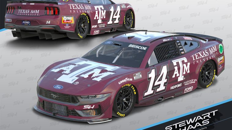 Chase Briscoe Texas A&M University NASCAR coche Las Vegas