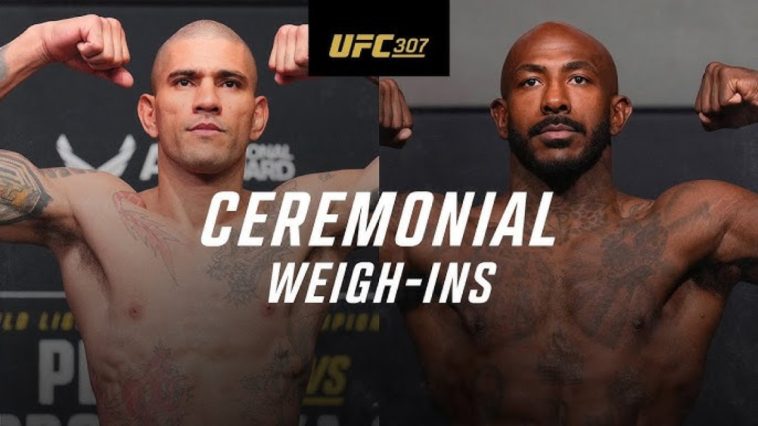 UFC 307: Video del pesaje ceremonial de Pereira vs Rountree Jr.