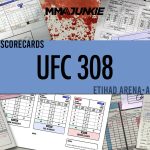 UFC 308: Cuadros de mando oficiales de Abu Dhabi