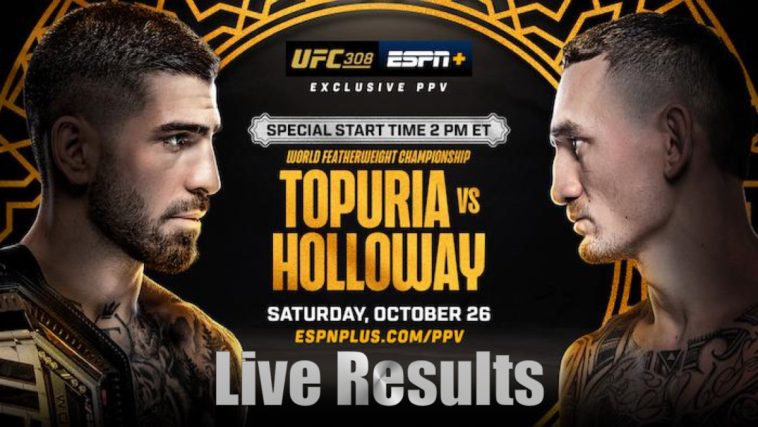 UFC 308: resultados en vivo de Topuria vs. Holloway