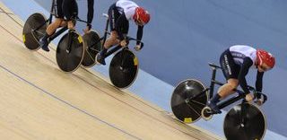 Phil Hindes, Chris Hoy y Jason Kenny en los Juegos Olímpicos de Londres 2012