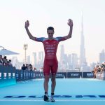 Alastair Brownlee arco de acabado T100 Dubai 2024 crédito fotográfico PTO / T100