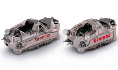 Freno delantero Brembo MotoGP 2025 y 2024.