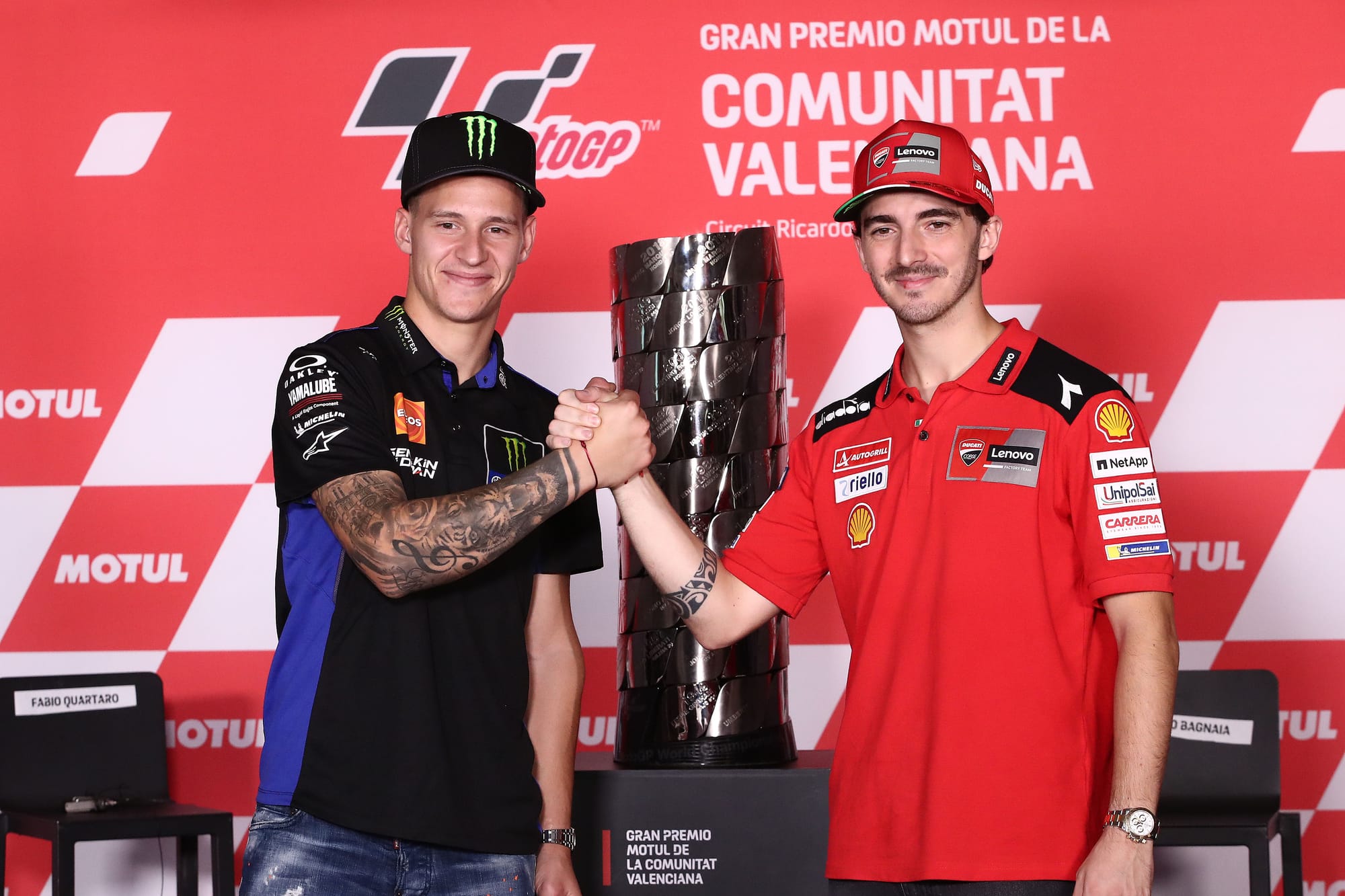 Cada ronda final decisiva por el título de MotoGP clasificada