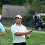 Charlie Woods aterrizará el día 11 el martes 23 de julio de 2024 en el Campeonato Amateur Juvenil de EE. UU. en Oakland Hills Country Club en Bloomfield Hills. (Foto: Eric Seals/Detroit Free Press)