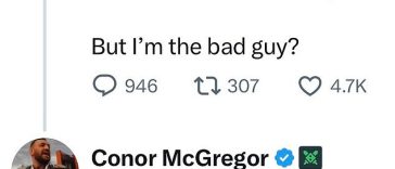 Conor McGregor ha respondido a Jake Paul tras el veredicto de agresión sexual del irlandés