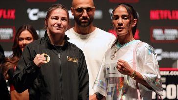 Katie Taylor y Amanda Serrano ganarán un nuevo récord para el boxeo femenino en su enorme enfrentamiento por el título.