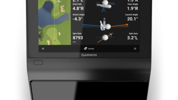 El nuevo monitor de lanzamiento Approach R50 de Garmin te permite jugar golf en simulador en cualquier lugar