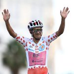 Carapaz fue el máximo anotador de puntos de la EF en 2024, con victoria de etapa y maillot de lunares en el Tour y cuarto en la general en la Vuetla.