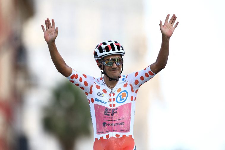 Carapaz fue el máximo anotador de puntos de la EF en 2024, con victoria de etapa y maillot de lunares en el Tour y cuarto en la general en la Vuetla.