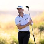 Taylor Moore juega su tiro desde el cuarto tee durante la segunda ronda del Campeonato Mundial de Tecnología 2024 en El Cardonal en Diamante el 8 de noviembre de 2024 en Cabo San Lucas, México. (Foto de Orlando Ramírez/Getty Images)