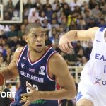 Great Britain's Myles Hesson (left) in action against Greece