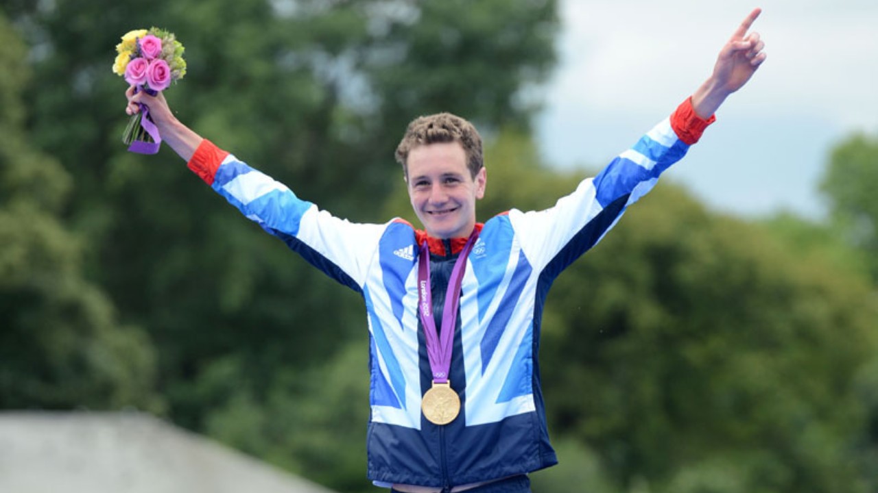 Alistair Brownlee Olimpiadas Triatlón Londres 2012 Podio Oro