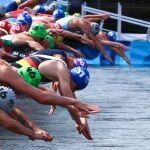 Juegos Olímpicos de París 2024, salida de natación masculina Río Sena crédito de la foto Triatlón Mundial