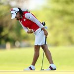 Kim A-lim celebra tras el putt ganador del día 18 en Hawaii (Maddie Meyer)