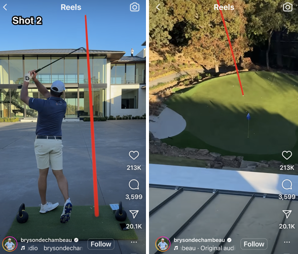 La búsqueda de DeChambeau del hoyo en uno en casa continúa - Golf News