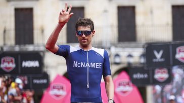 David McNamee en el IRONMAN Vitoria 2024