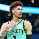 LaMelo Ball during the Charlotte Hornets' victory over the Milwaukee Bucks on 16 November