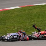 Pecco Bagnaia y Marc Márquez se accidentan durante el Gran Premio de Portugal