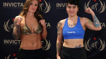 Pesajes y enfrentamientos de luchadores del Invicta FC 58