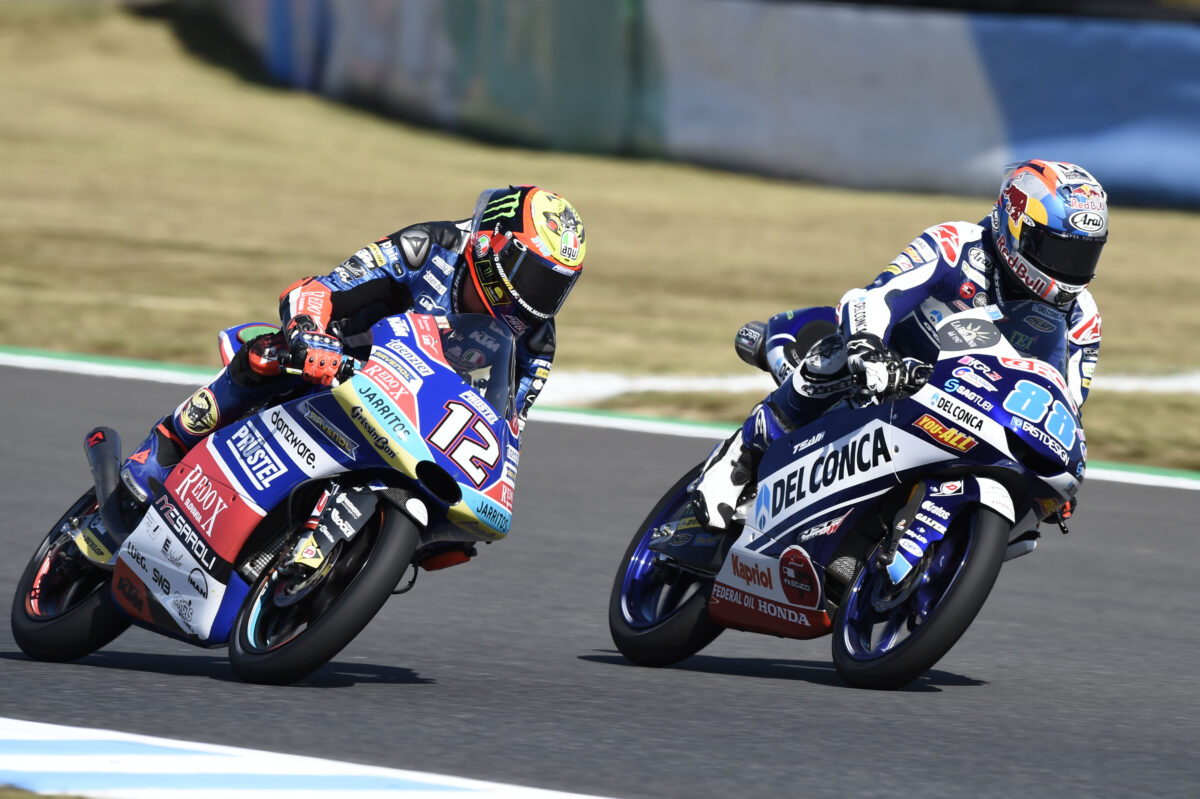 Rivales de la categoría Junior y compañeros de equipo de MotoGP | El viaje de Jorge Martín y Marco Bezzecchi a Aprilia | Noticias BikeSport