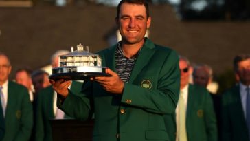 Scottie Scheffler ganó su segunda chaqueta verde Masters y el oro olímpico de París esta temporada (Gregory Shamus)