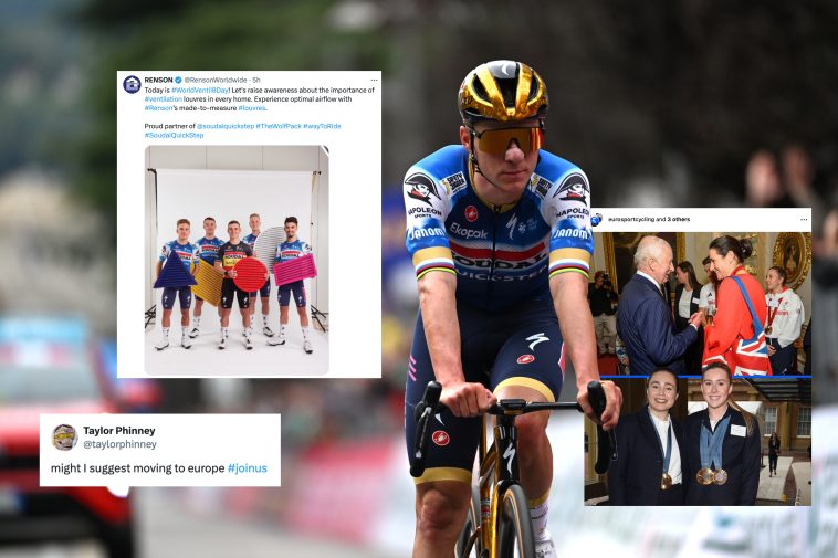 Tweets de la semana: Remco Evenepoel celebra un día importante, los atletas olímpicos de GB conocen al rey y los granaderos de Ineos organizan una fiesta