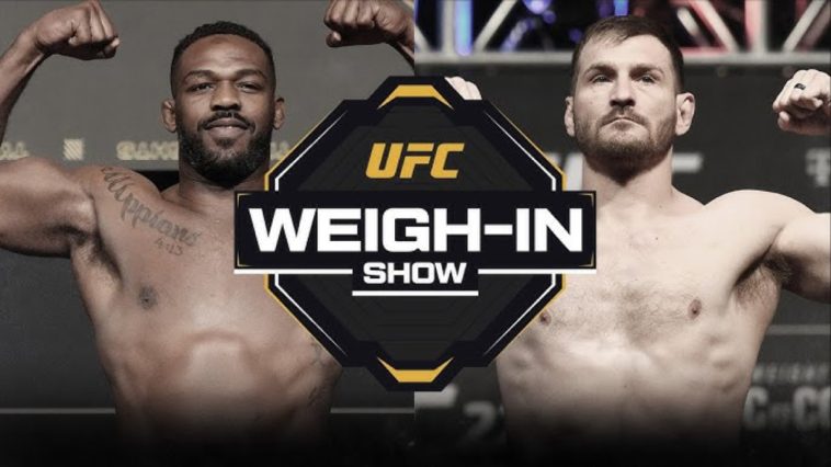 UFC 309: Resultados y video del pesaje Jones vs. Miocic