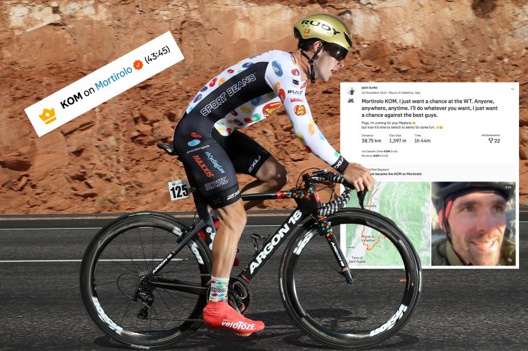 Un ciclista aficionado rompe los KOM de Strava en Mortirolo y Stelvio y pide un contrato profesional