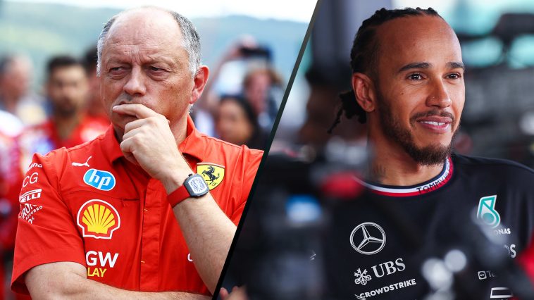 Vasseur describe el plan para la llegada de Hamilton a Ferrari y la primera prueba se realizará en el auto anterior