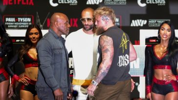 Video y galería de fotos de lo más destacado del enfrentamiento de la conferencia de prensa de Paul vs Tyson