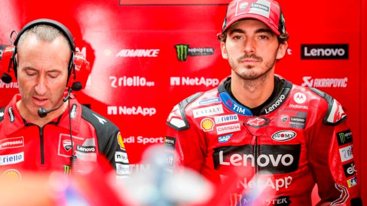 Cristian Gabarrini y Pecco Bagnaia, Ducati, MotoGP